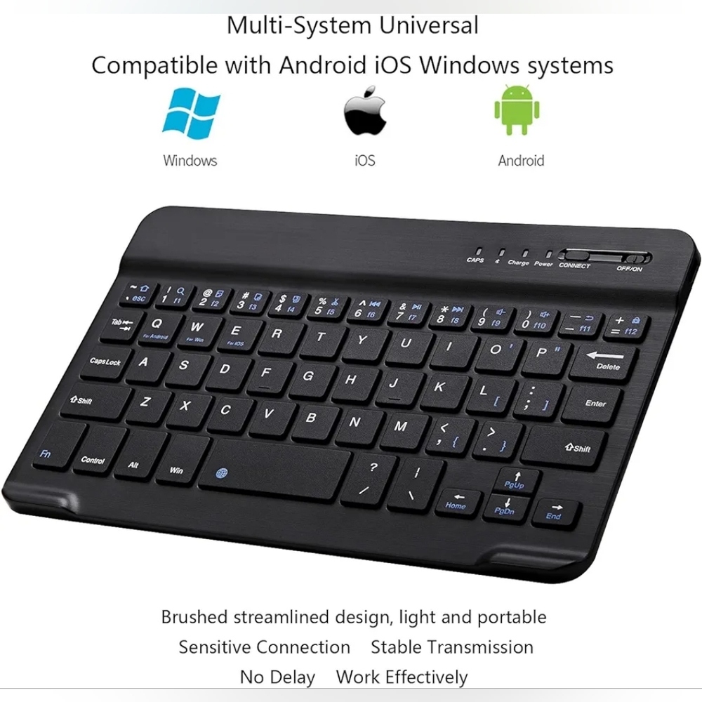 Ultra Slim Mini Wireless Keyboard - Picture 2 of 4